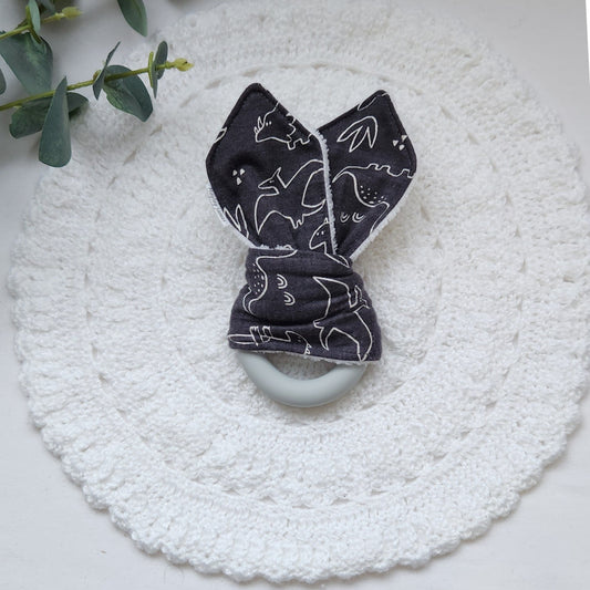 Dino Silicone Bunny Ear Teether