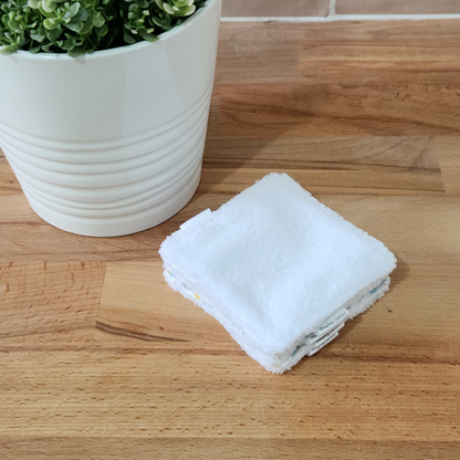backing of reusable face wipe, super absorbent double layer 