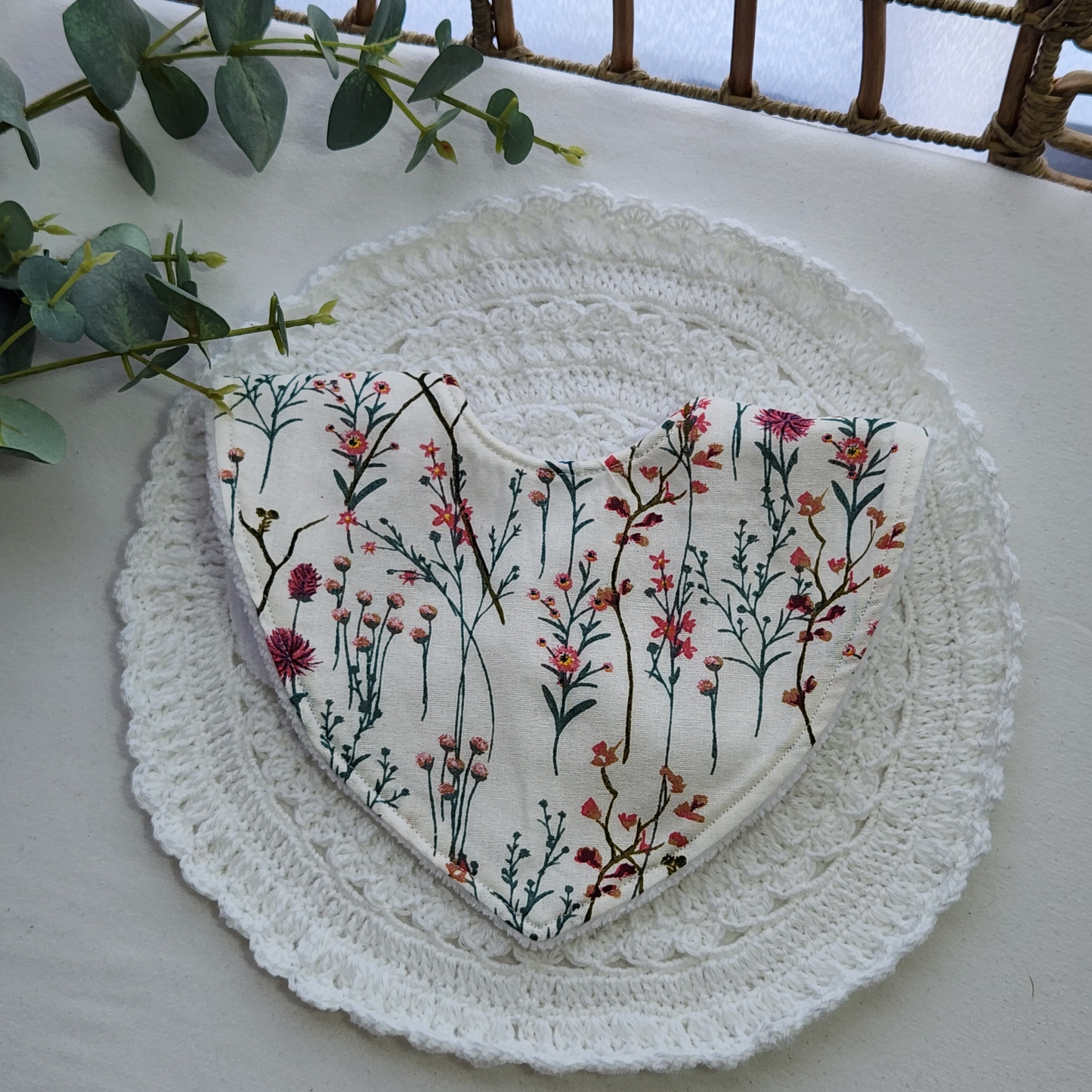 Garden Flower Bandana Bib