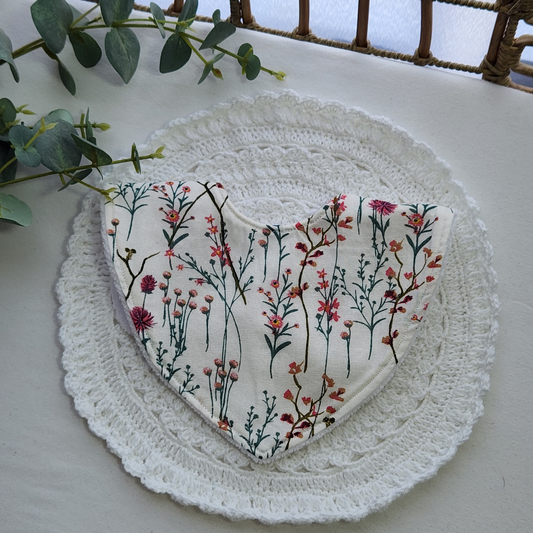 Garden Flower Bandana Bib