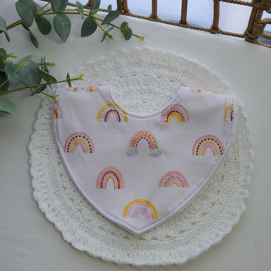 Lavender Rainbow Bandana Bib