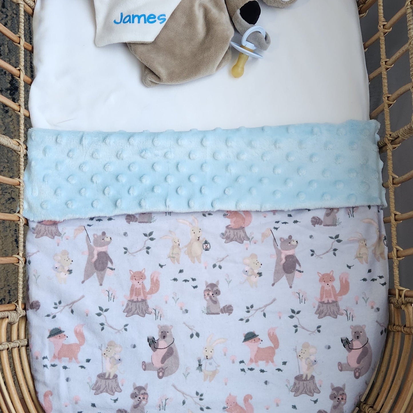 Forest Friends Minky Blanket