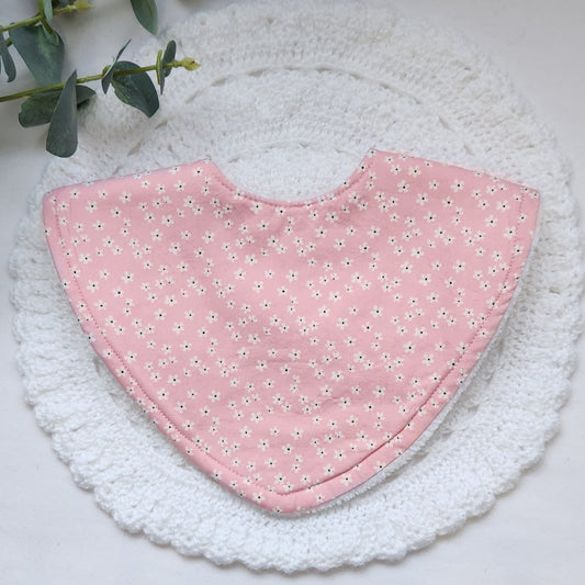 Pink Flower Bandana Bib
