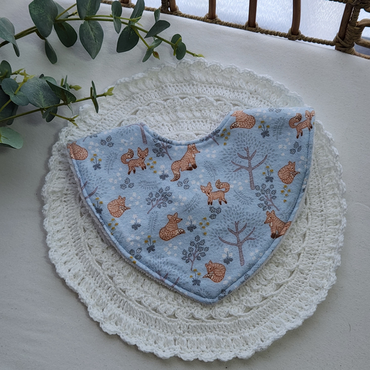 Blue Fox Bandana Bib
